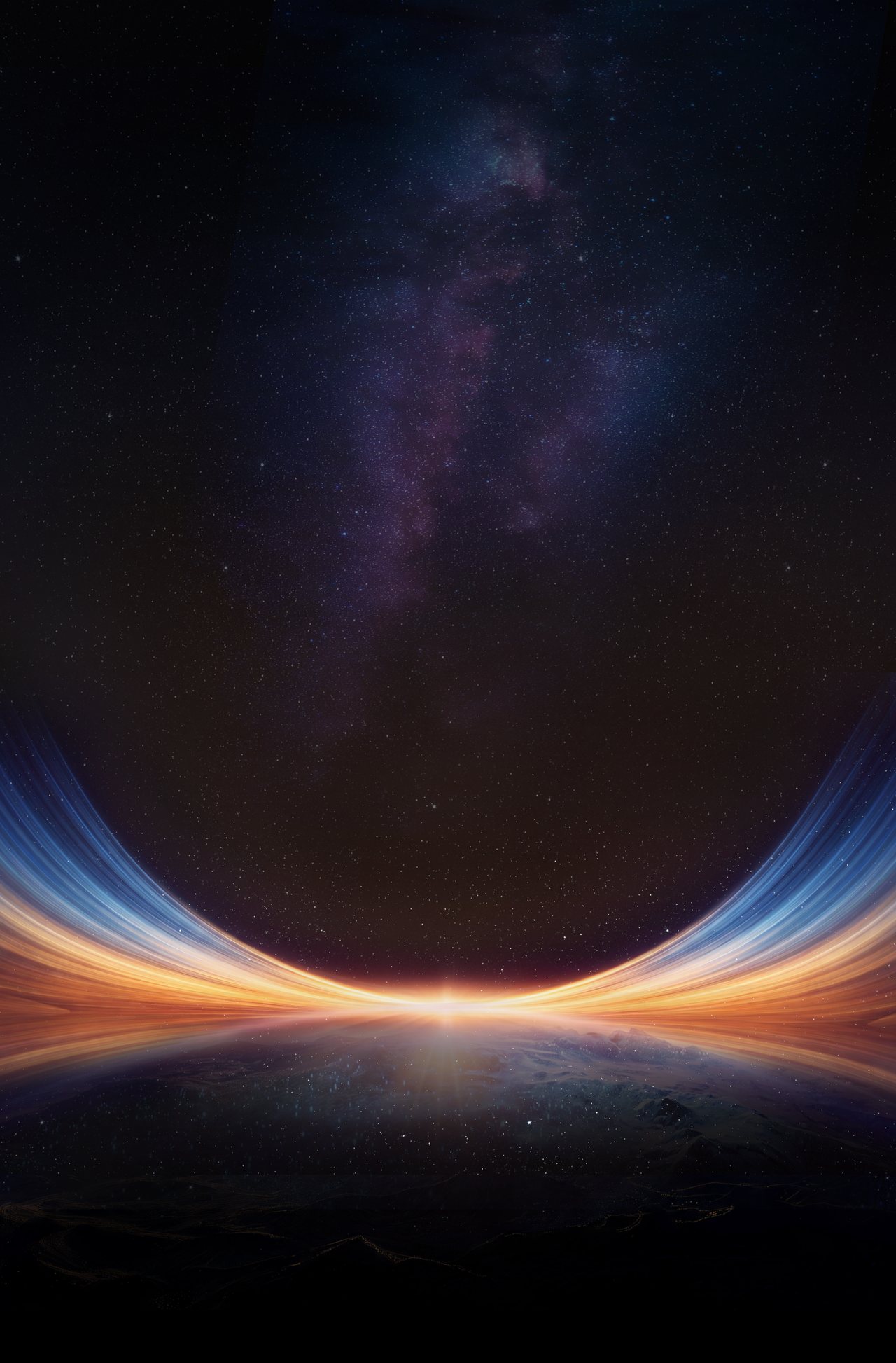 CapaLeap brand artwork with stars and light trails